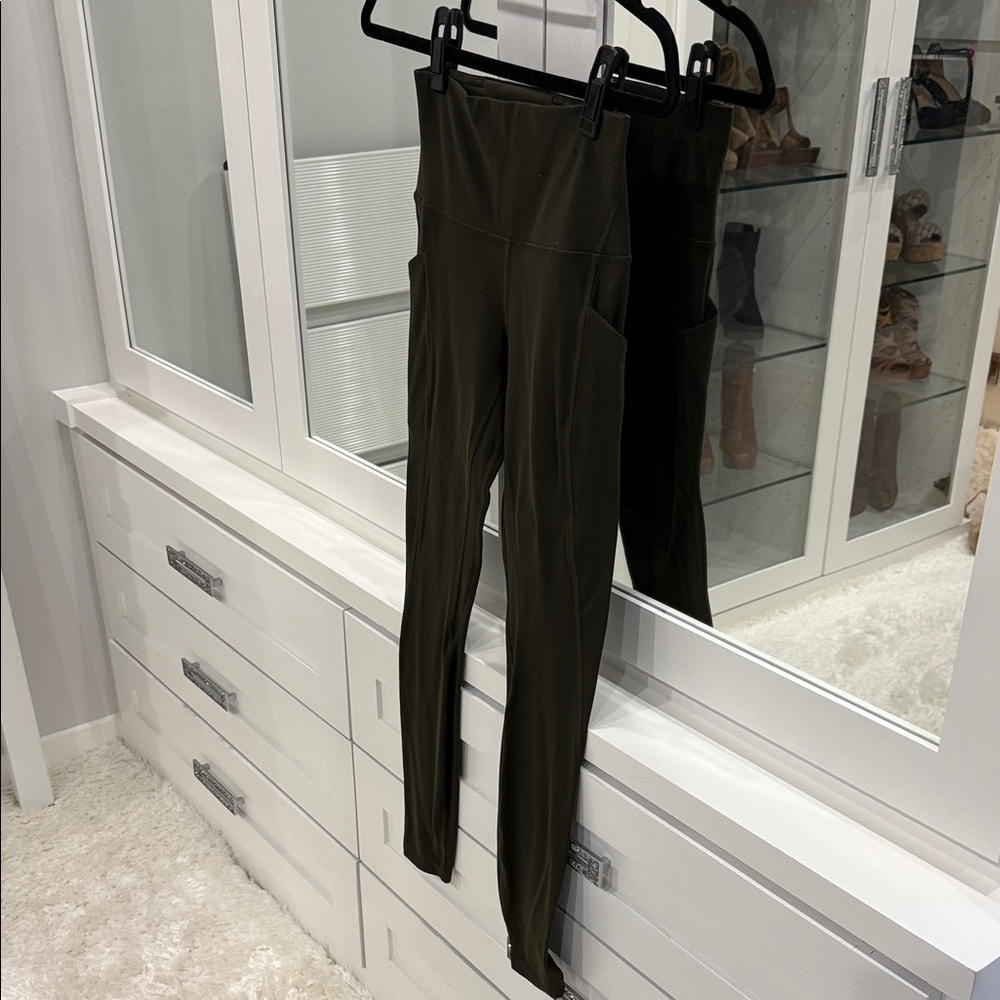 Lululemon Align Leggings  olive green
